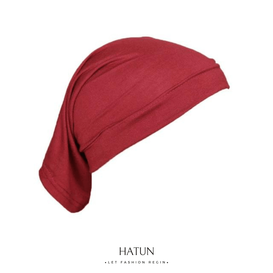 PLAIN TUBE UNDERSCARVES - Maroon - HATUN 