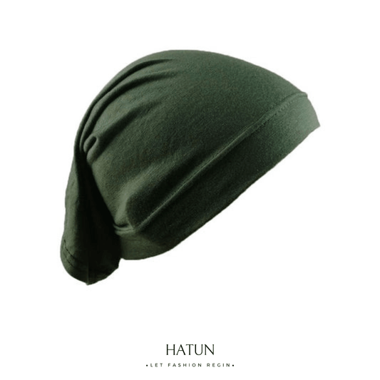 PLAIN TUBE UNDERSCARVES - Bottle Green - HATUN 