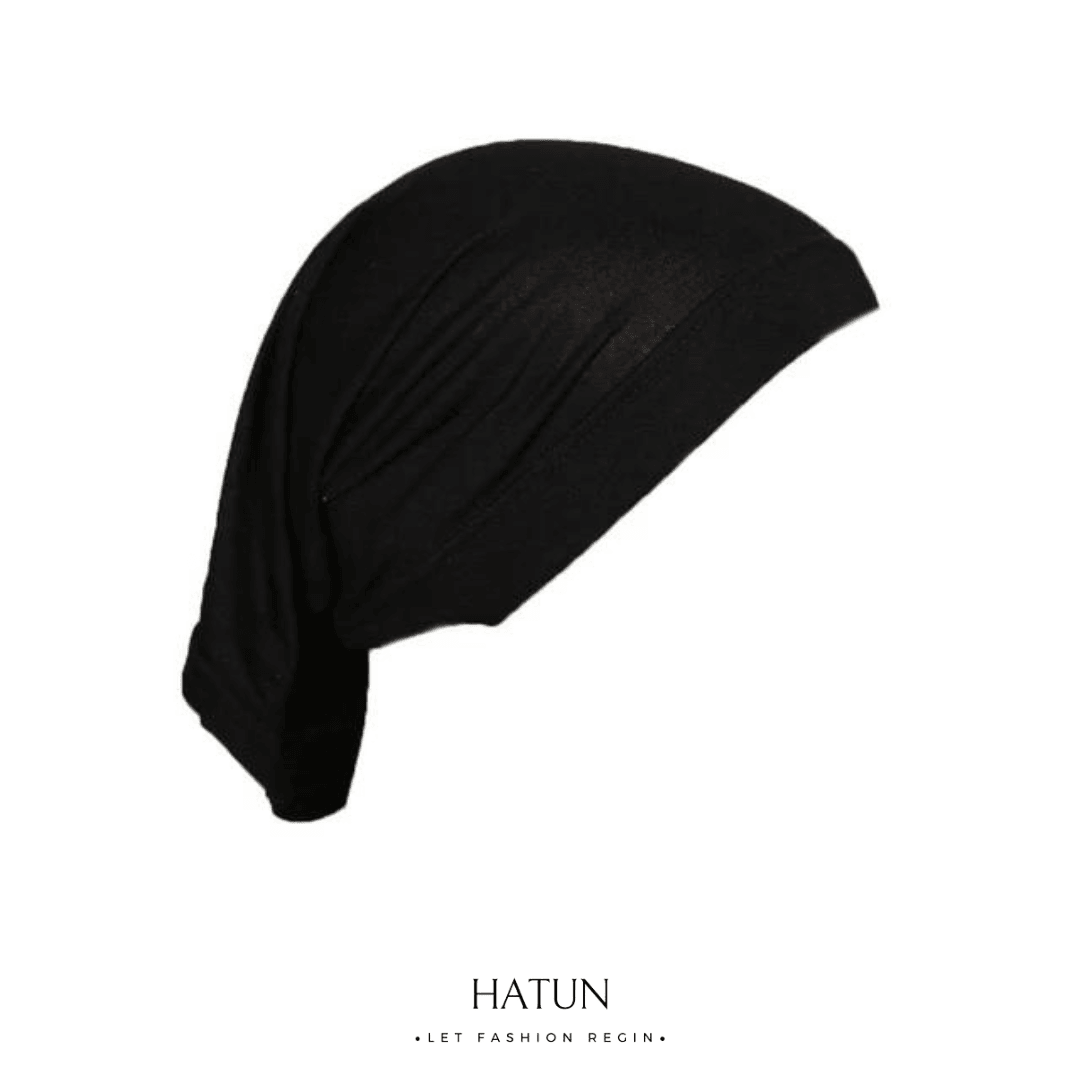 PLAIN TUBE UNDERSCARVES - Black - HATUN 