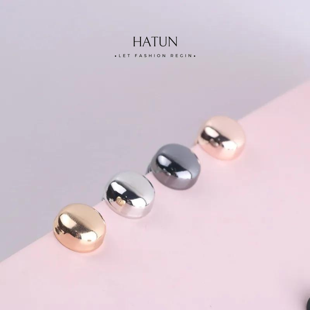 Metallic Hijab Magnets : Round - HATUN 