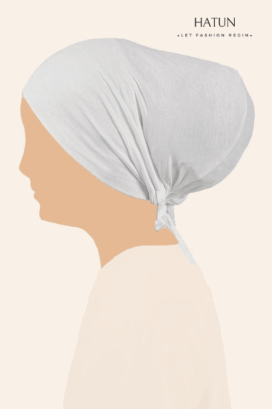 TIE-BACK UNDERSCARVES - White - HATUN 