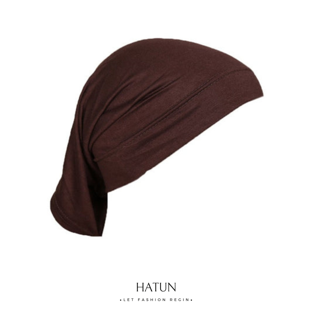 PLAIN TUBE UNDERSCARVES - Dark Brown - HATUN 