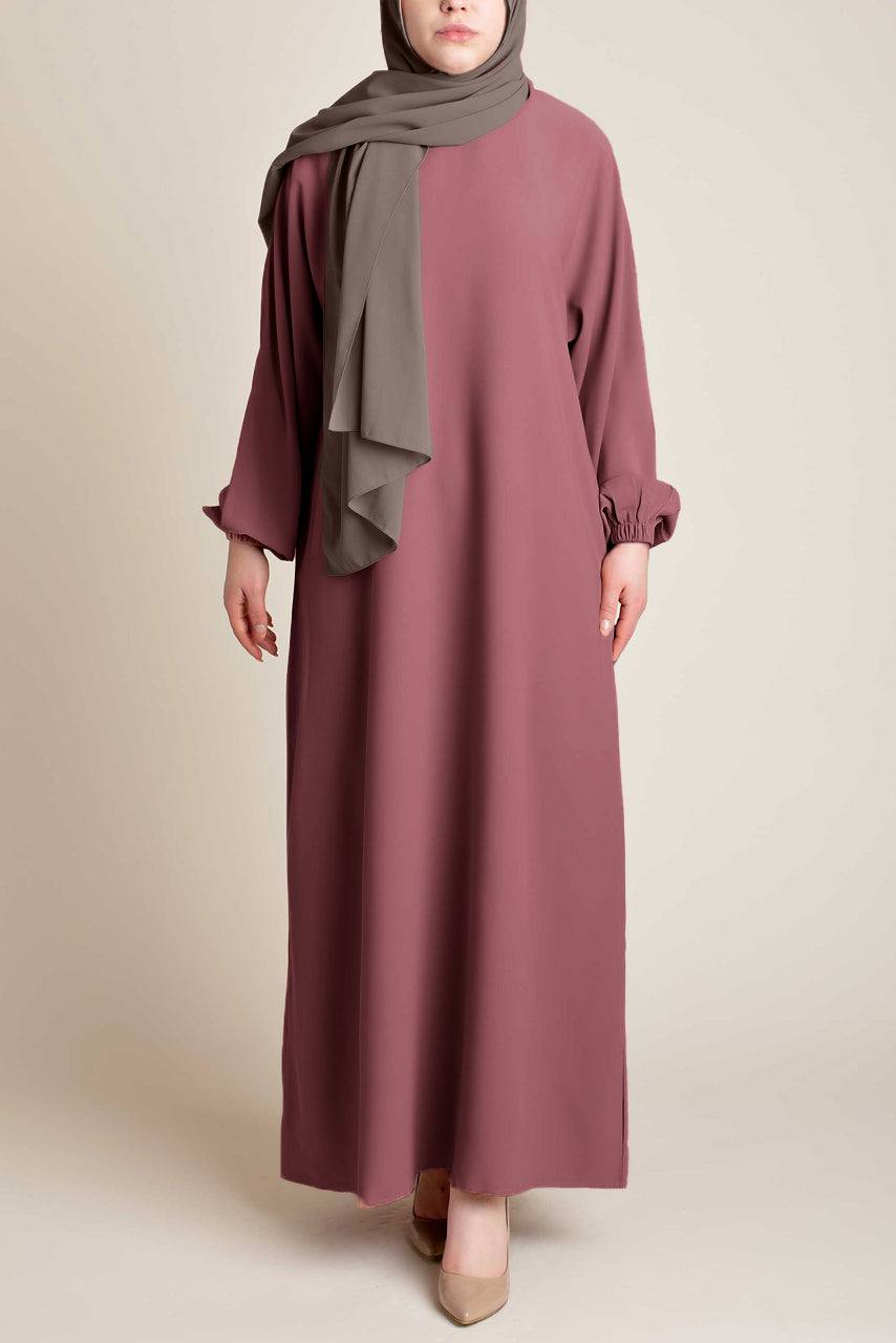 Classic Everyday Abaya - ROSEWOOD