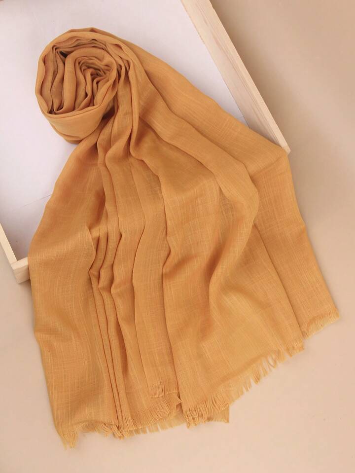 Turkish Lawn Hijab - Mustard