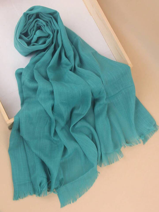 Turkish Lawn Hijab- Turquoise