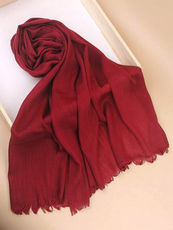 Turkish Lawn Hijab - Wine