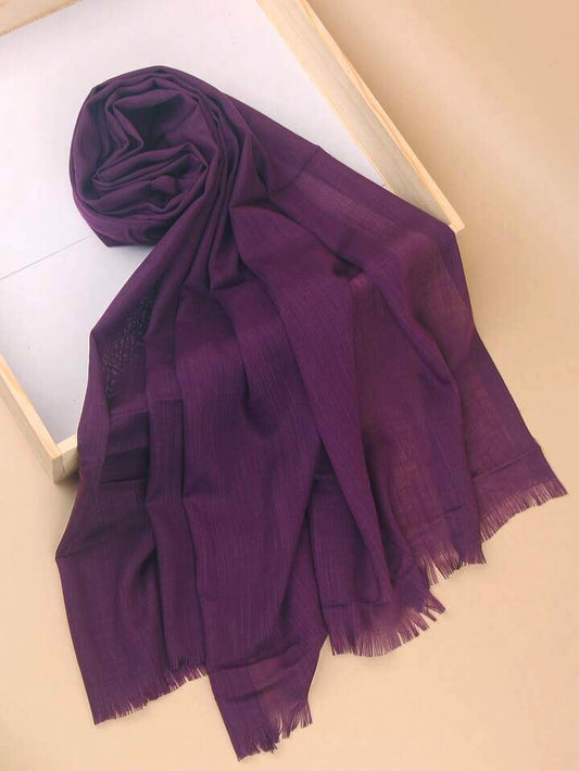 Turkish Lawn hijab - Plum