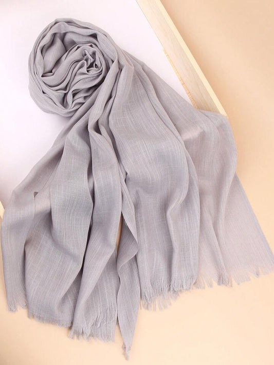 Turkish Lawn Hijab - Misty Gray