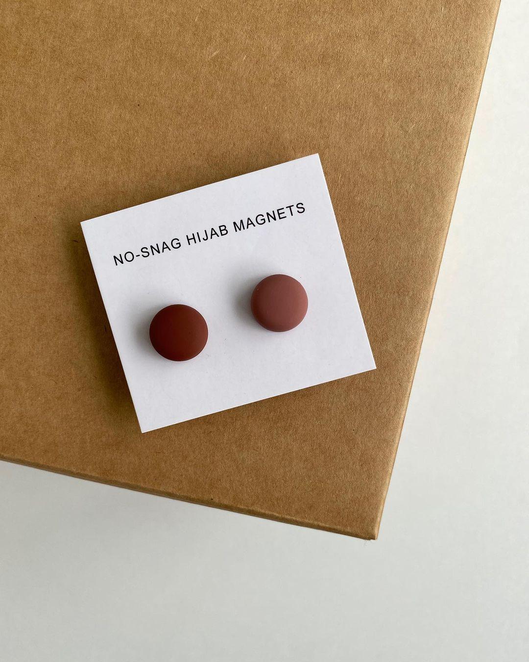 Matte Hijab Magnets - Round - HATUN 