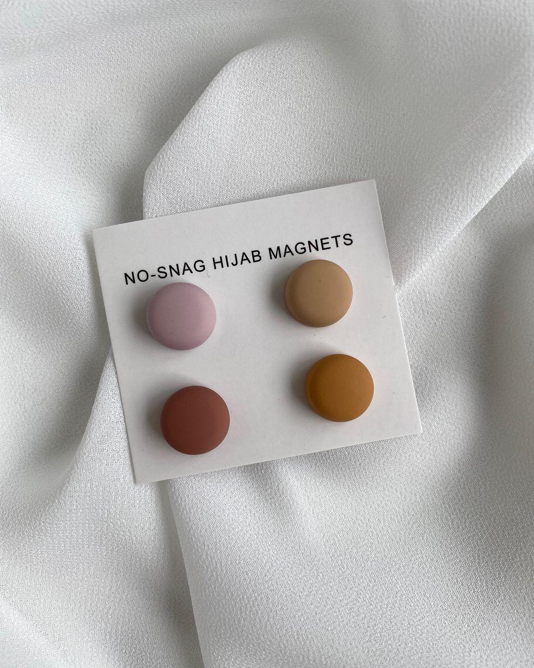 Matte Hijab Magnets - Round - HATUN 