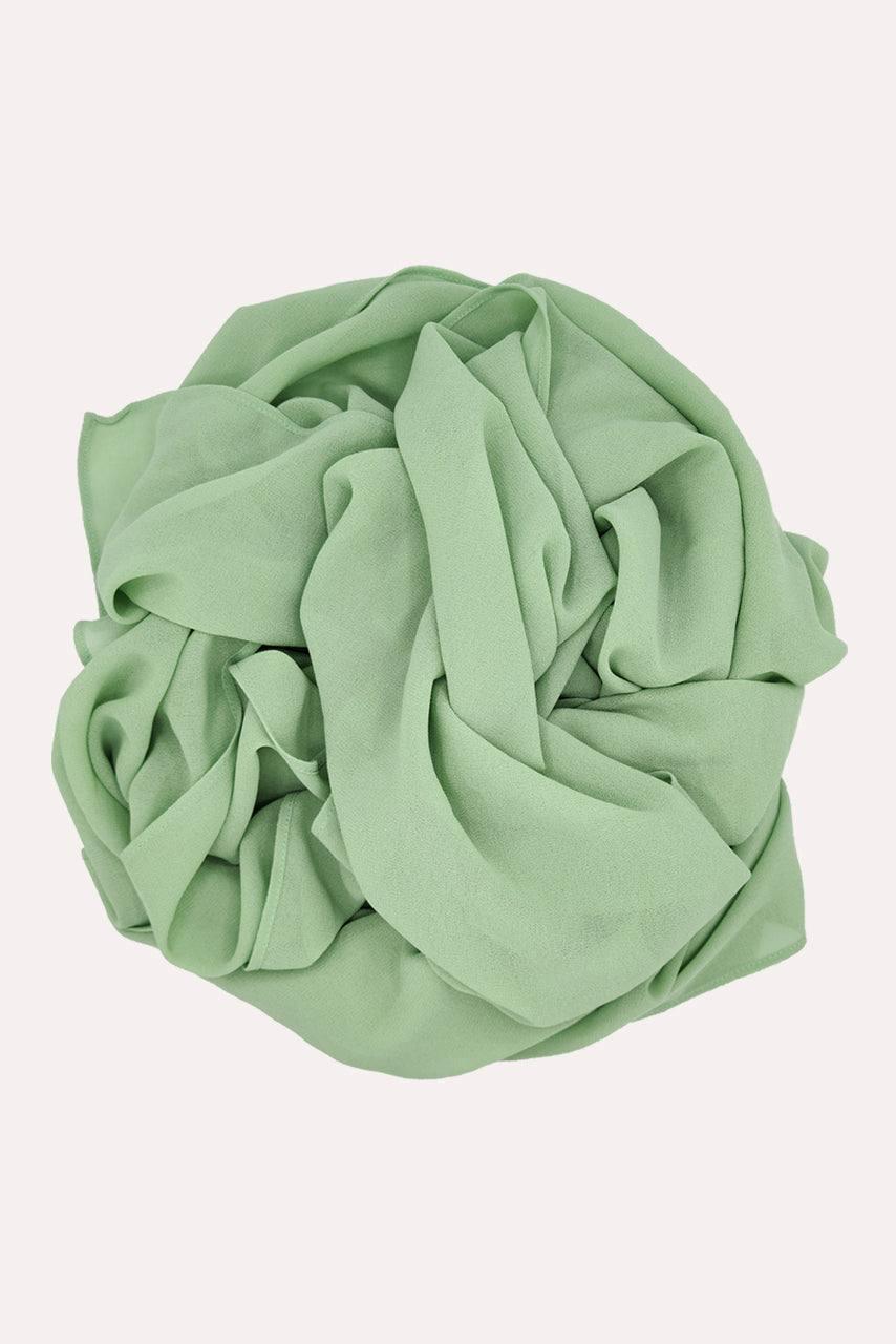 Premium Georgette Hijab - Mint Green - HATUN 