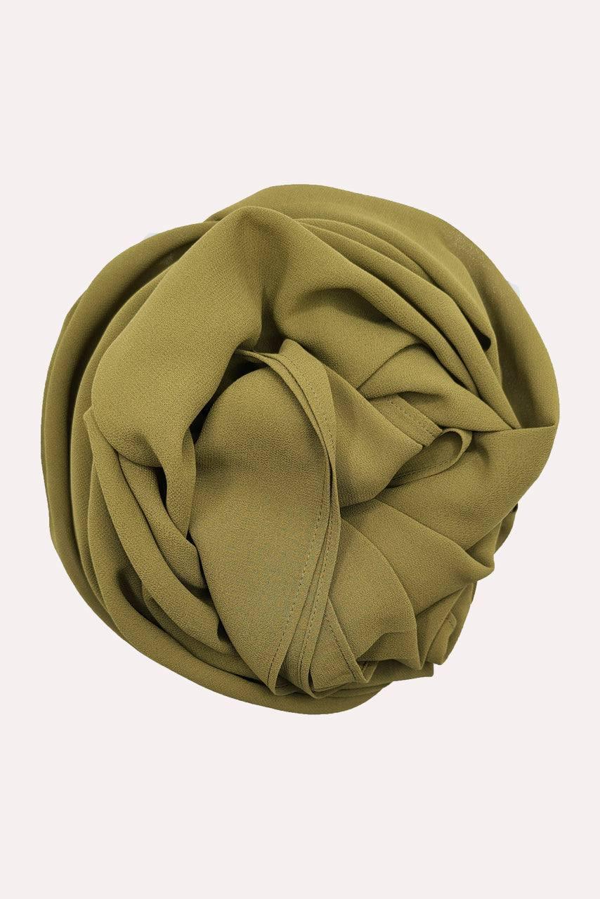 Premium Georgette Hijab - Sage Green - HATUN 